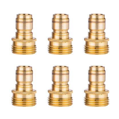 SurfaceMaxx Garden Hose Quick Connect Plugs - Set of 6