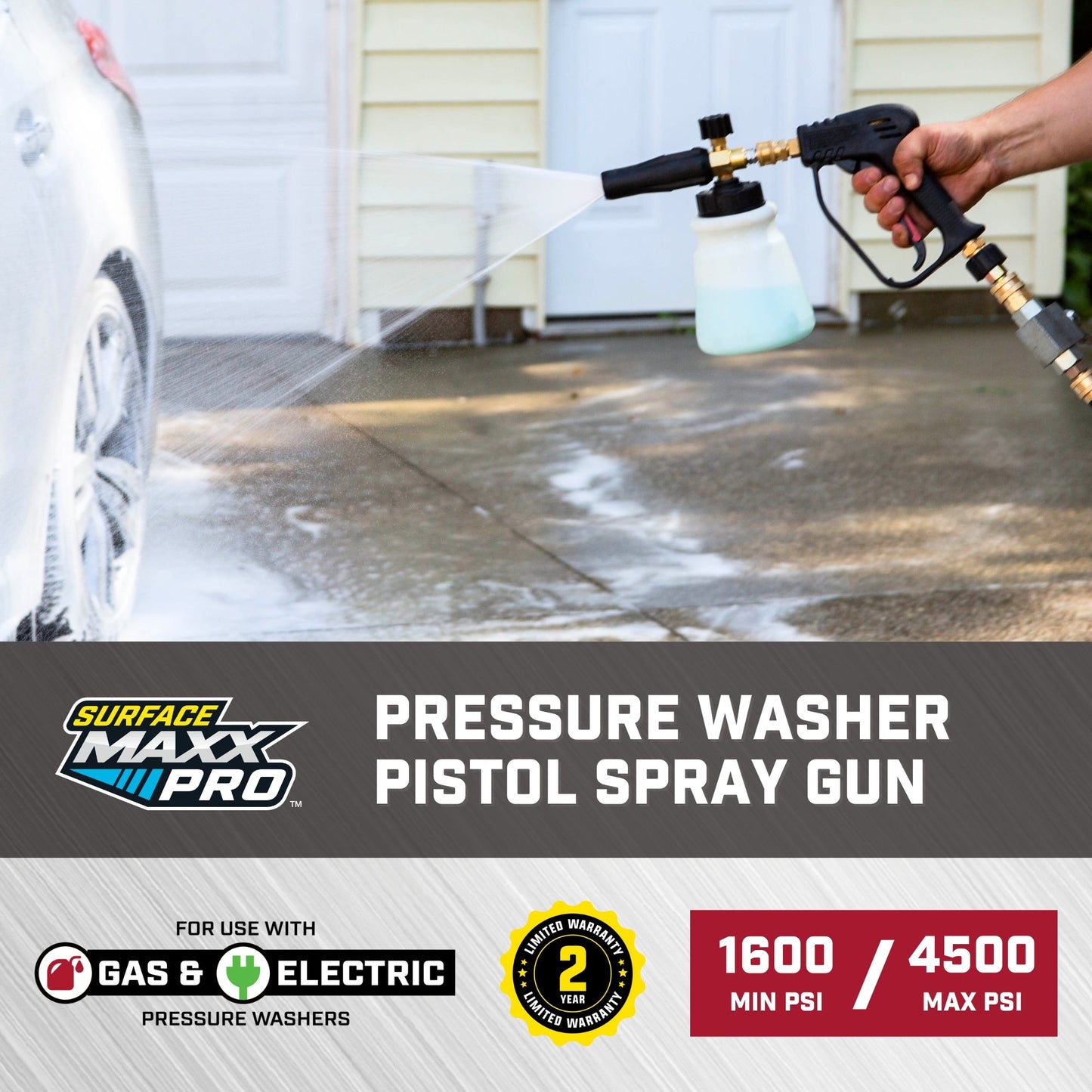 SurfaceMaxx Pressure Washer Pistol Spray Gun