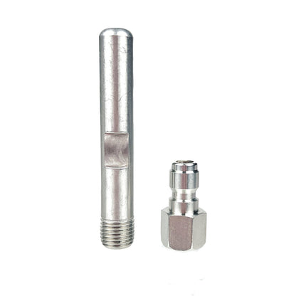 SurfaceMaxx Shooter Stainless Steel High Soap Nozzle - 3.0 Nozzle Size with 1/4 - Inch Plug - SurfaceMaxx