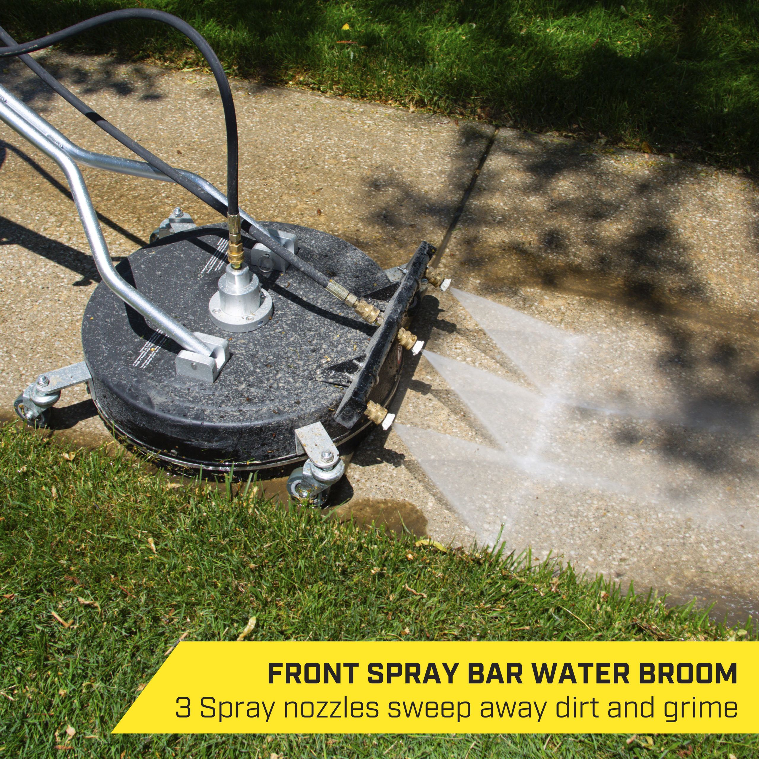 SurfaceMaxx 14-in 3300 PSI Scrubbing Broom for GAS and Electric Pressure Washers | SGY-PWA97